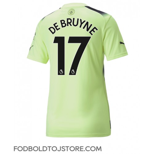 Manchester City Kevin De Bruyne #17 Tredjetrøje Dame 2022-23 Kortærmet